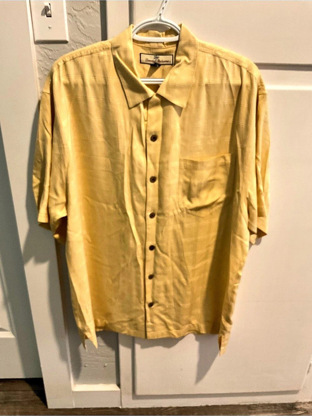 Tommy Bahama Men's Silk Checkered Shirt Size Medium